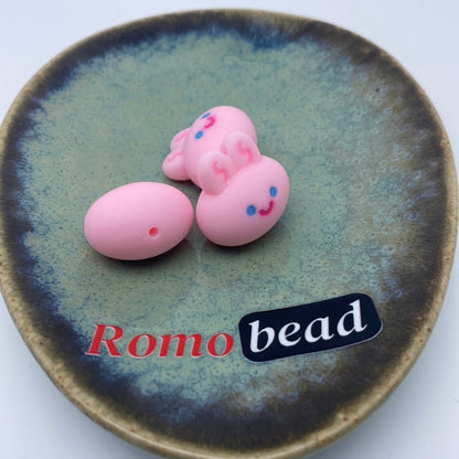 71. rabbit head beads - Romo bead