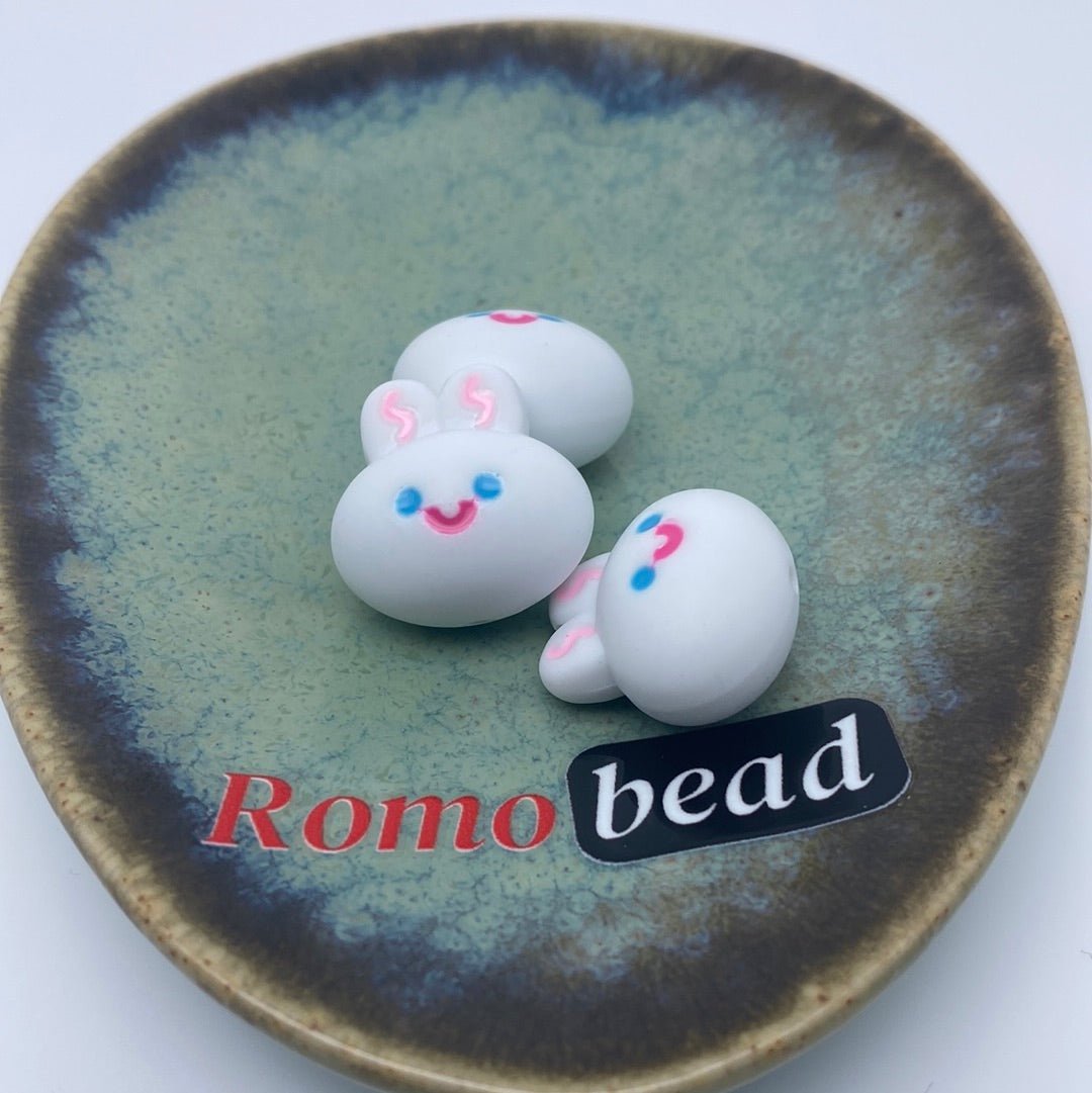 71. rabbit head beads - Romo bead