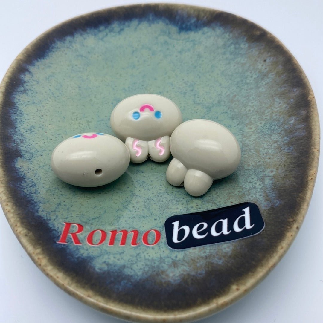 71. rabbit head beads - Romo bead