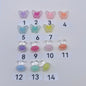 74. butterfly and rabbit head clear beads - Romo bead