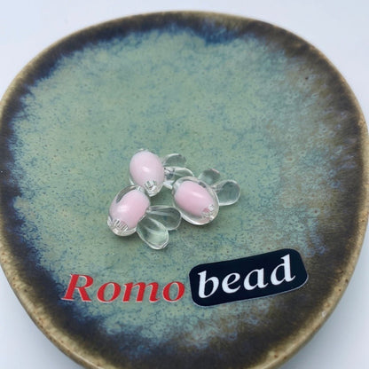 74. butterfly and rabbit head clear beads - Romo bead