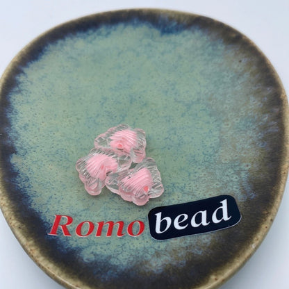 74. butterfly and rabbit head clear beads - Romo bead