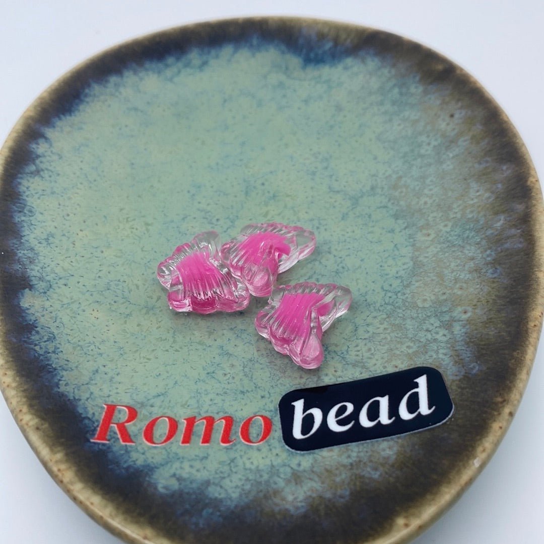 74. butterfly and rabbit head clear beads - Romo bead