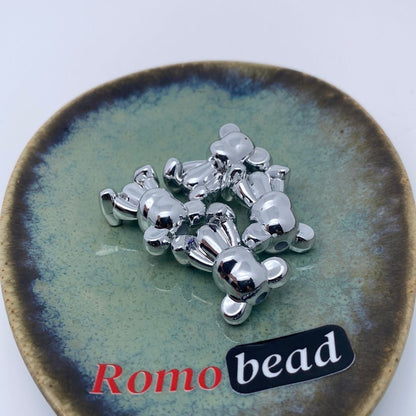 8. matte bear beads - Romo bead