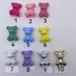 8. matte bear beads - Romo bead