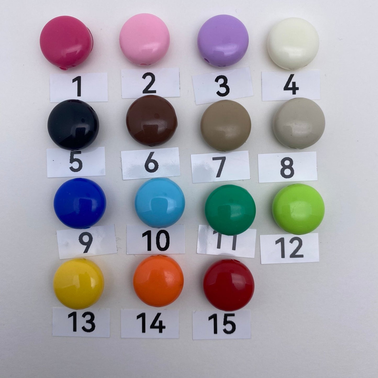 83. flat circle beads - Romo bead