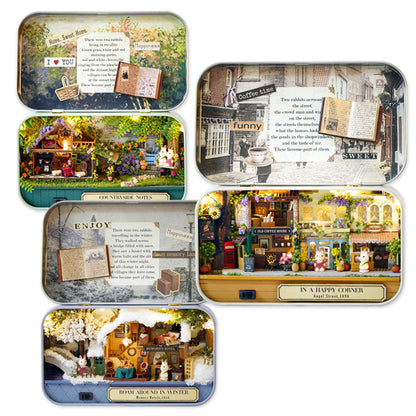 Wisdom House Box Theater DIY Hand-assembled Mini Villa Model Wood DIY Cabin Creative Gifts