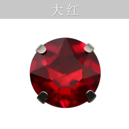 Four-corner gemstone flower crystal claw diamond thickened with base support Hand stitched rhinestone event dinner wear accessories claw drill