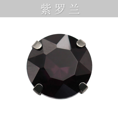 Four-corner gemstone flower crystal claw diamond thickened with base support Hand stitched rhinestone event dinner wear accessories claw drill