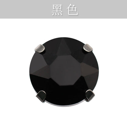 Four-corner gemstone flower crystal claw diamond thickened with base support Hand stitched rhinestone event dinner wear accessories claw drill