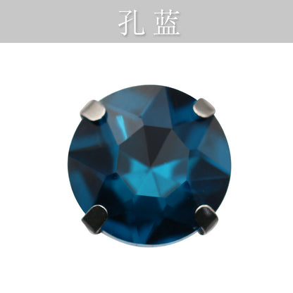 Four-corner gemstone flower crystal claw diamond thickened with base support Hand stitched rhinestone event dinner wear accessories claw drill