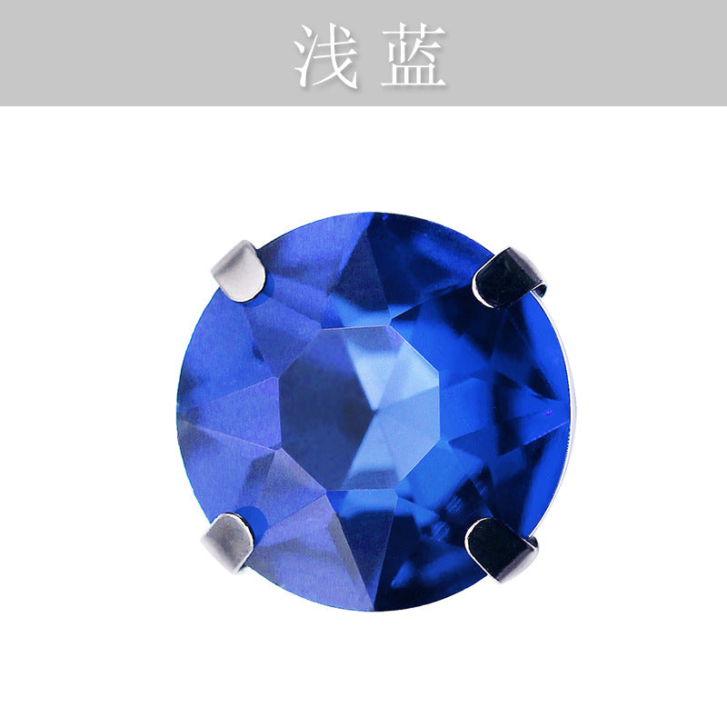 Four-corner gemstone flower crystal claw diamond thickened with base support Hand stitched rhinestone event dinner wear accessories claw drill