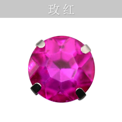Four-corner gemstone flower crystal claw diamond thickened with base support Hand stitched rhinestone event dinner wear accessories claw drill