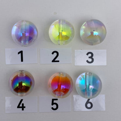 94. round 16mm foggy double uv layer beads - Romo bead