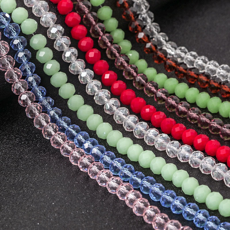 6mm 8mm Flat Bead with Hole in The Middle for Bracelet Necklace Accessories