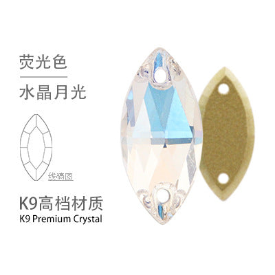 K9 Navette Double Hole Flat Bottom Drill - Manual Perforated Hand Stitch Drill Suitcase Clothing Accessories