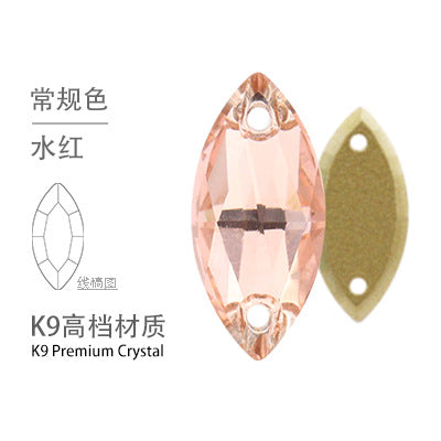 K9 Navette Double Hole Flat Bottom Drill - Manual Perforated Hand Stitch Drill Suitcase Clothing Accessories