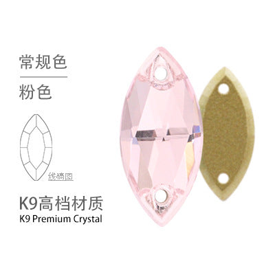 K9 Navette Double Hole Flat Bottom Drill - Manual Perforated Hand Stitch Drill Suitcase Clothing Accessories