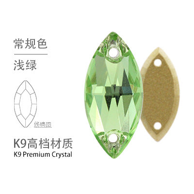 K9 Navette Double Hole Flat Bottom Drill - Manual Perforated Hand Stitch Drill Suitcase Clothing Accessories
