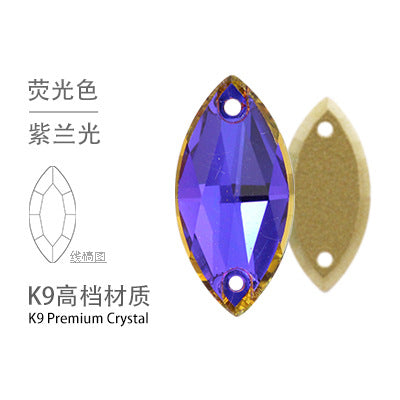 K9 Navette Double Hole Flat Bottom Drill - Manual Perforated Hand Stitch Drill Suitcase Clothing Accessories