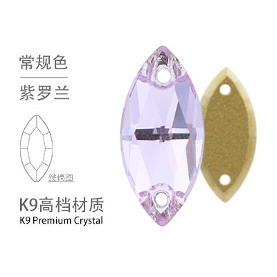 K9 Navette Double Hole Flat Bottom Drill - Manual Perforated Hand Stitch Drill Suitcase Clothing Accessories
