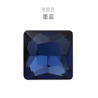 Square special-shaped diamonds, real silver-plated bottoms, bags, hair clips, accessories, shoes, clothing, accessories, pointed bottoms, square diamonds