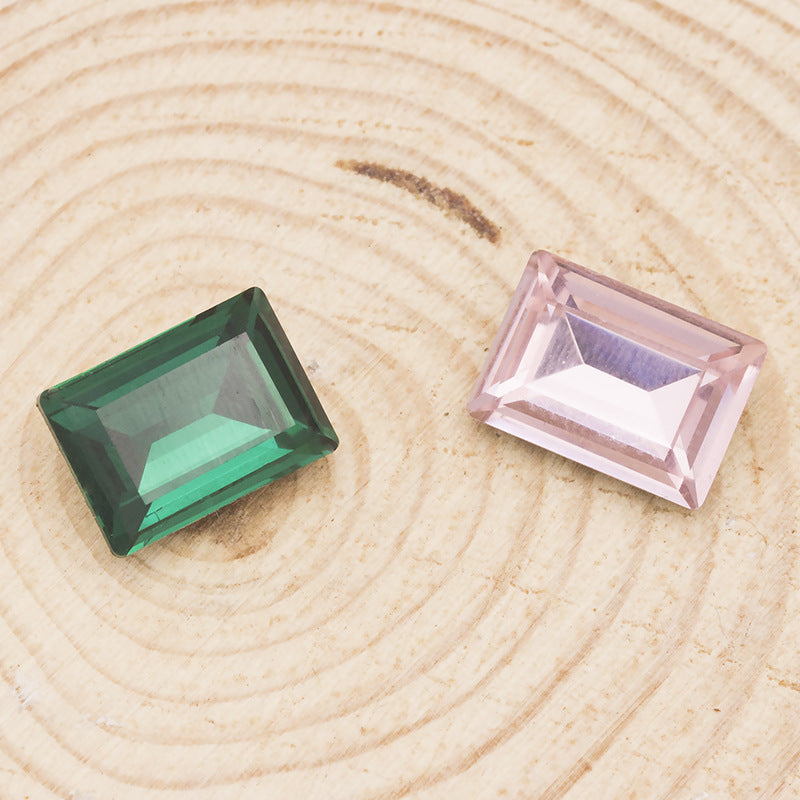 Cross-border new rectangular right-angle drill, special-shaped pointed bottom water rhinestone clothing accessories, diamond-pointed bottom rectangular right-angle diamond