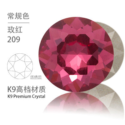 Cross-border K9 gemstone flower crystal glass special-shaped rhinestone headband, phone case crystal accessories, nail art diamond gemstone flower diamond beads