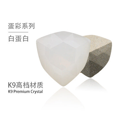 Fat triangle pointed bottom, special-shaped crystal diamond, tiger head glass diamond, clothing, shoes, bags, accessories, accessories, fat triangle rhinestone