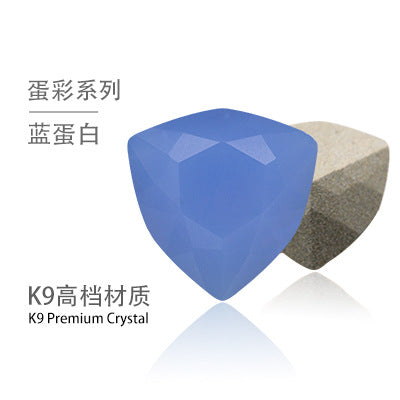 Fat triangle pointed bottom, special-shaped crystal diamond, tiger head glass diamond, clothing, shoes, bags, accessories, accessories, fat triangle rhinestone