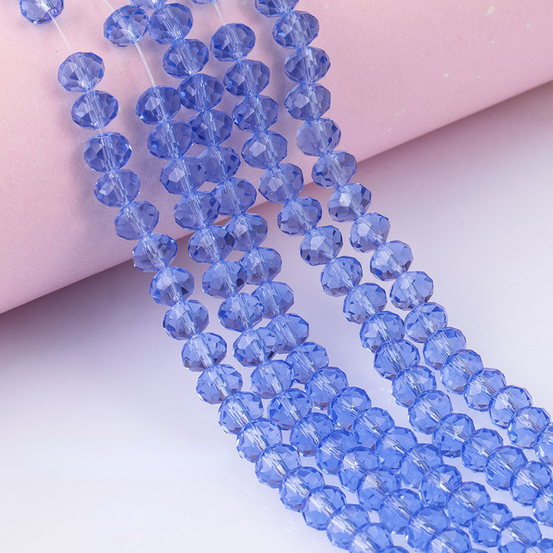 6mm 8mm Flat Bead with Hole in The Middle for Bracelet Necklace Accessories