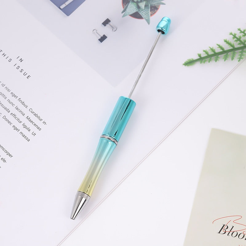 New Beaded Ballpoint Pens Plastic Beadable Pens Wedding Favors Birthday Party Gifts Student Stationery Pens