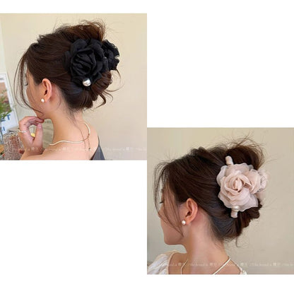 Encounter Spring Day~ Super Immortal Three-dimensional Flower Hairpin Female Head Grab Clip Large Shark Clip 2025 New High-end