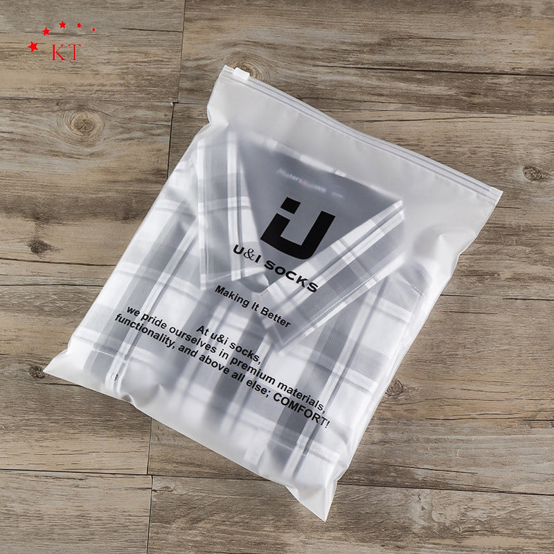 Biodegradable Eco Friendly Zipper Plastic Packaging Zip Lock Clear Poly PE Bag Printed Packaging Tshirt Clothes Bag Plastic Packing Bag for Clothing