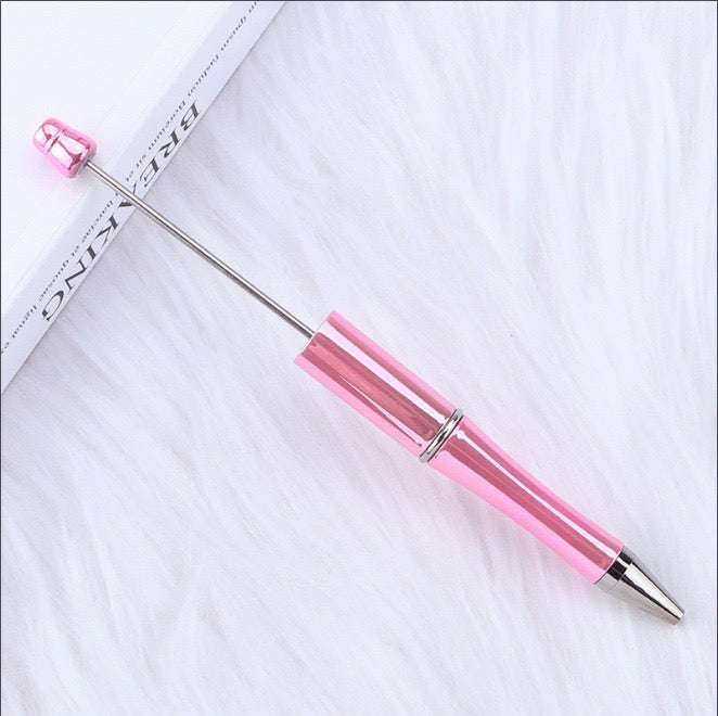 New Beaded Ballpoint Pens Plastic Beadable Pens Wedding Favors Birthday Party Gifts Student Stationery Pens