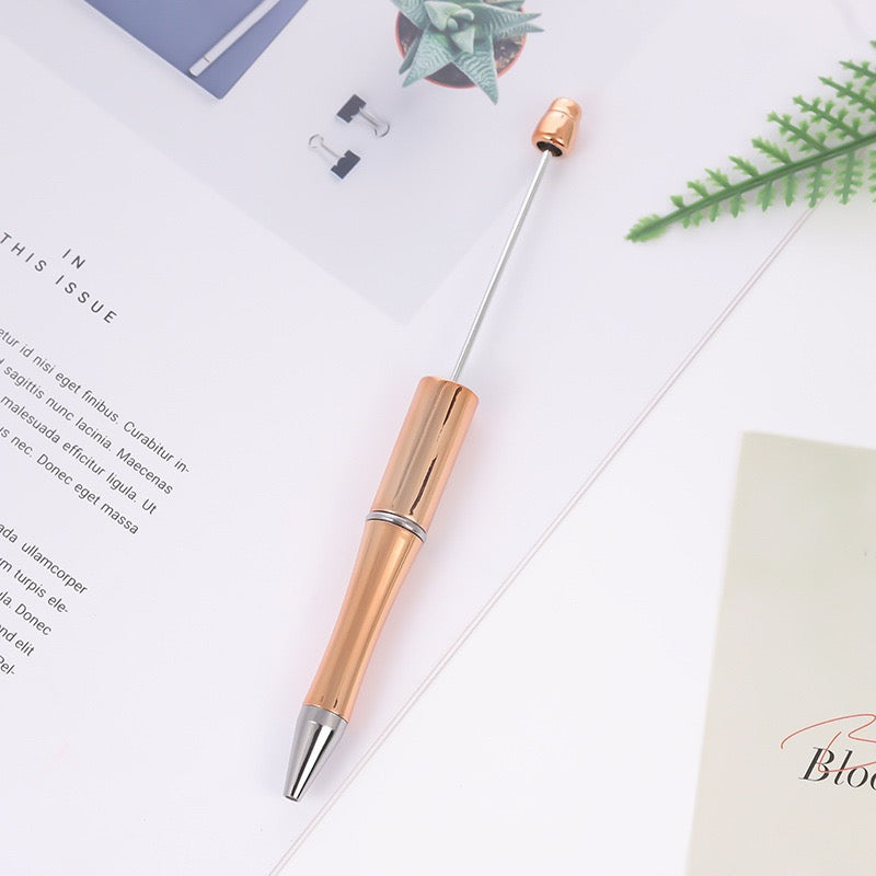 New Beaded Ballpoint Pens Plastic Beadable Pens Wedding Favors Birthday Party Gifts Student Stationery Pens