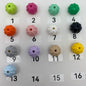 94a. pumpkin round halloween beads