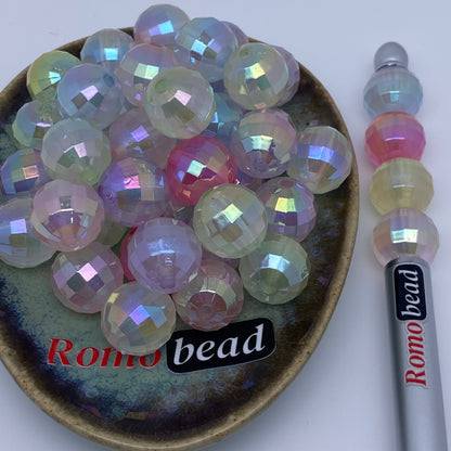 52. Shiny UV disco 16mm beads