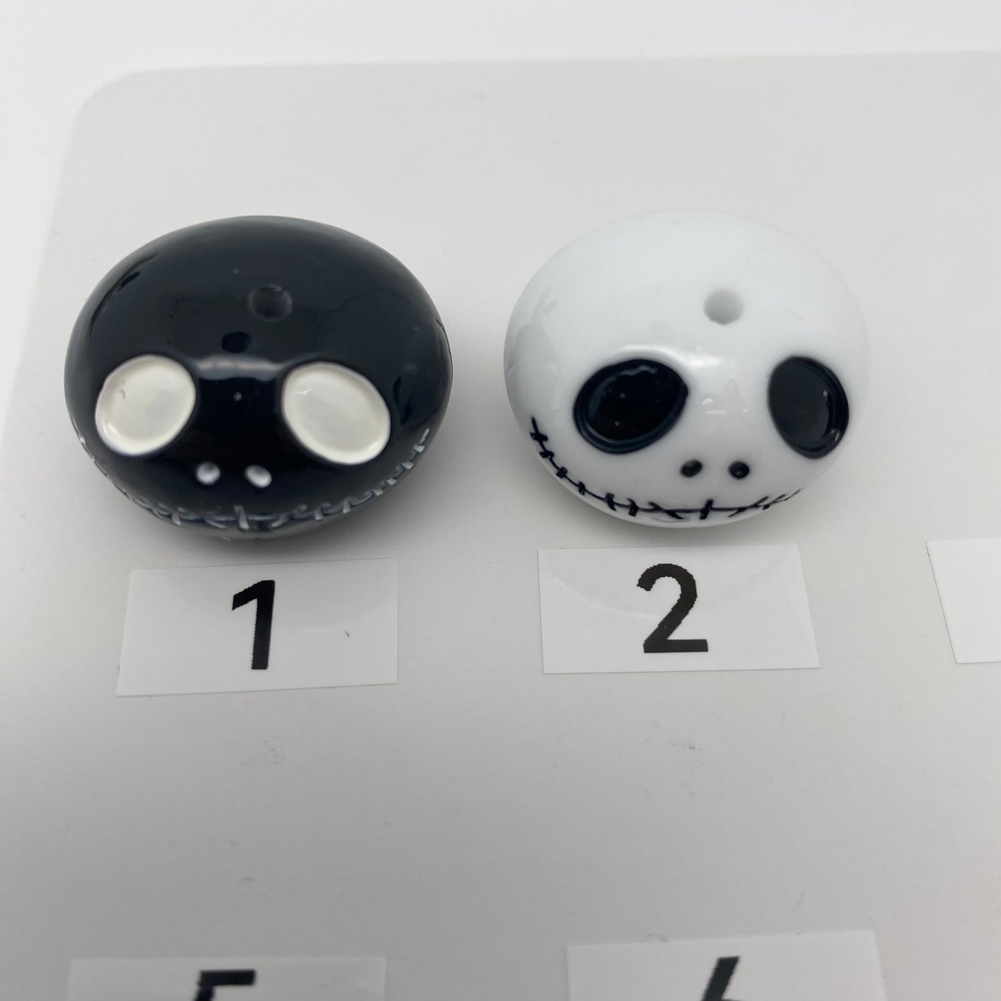 237. skellington halloween beads