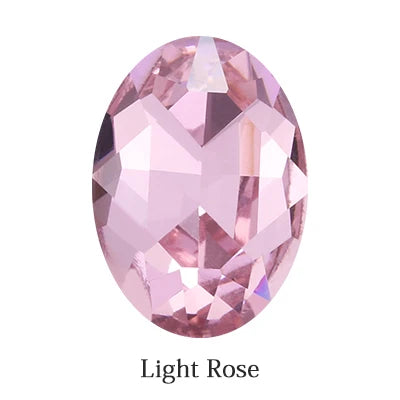 Oval Rhinestones Piontback Nail Art Rhinestones K9 Glass Strass Crystal Glue on Clothes Crystal Beads