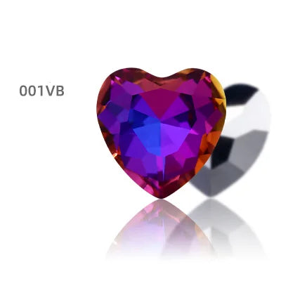 Heart Rhinestones Crystals Handcrafts DIY Rhinestones For Clothes Bags Glue On Nails Glass Strass Crystals 27mm crystal beads
