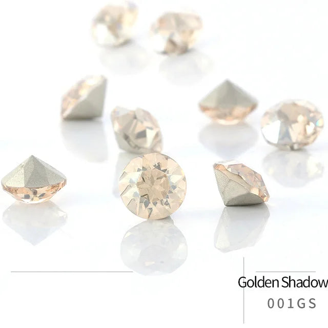 50pcs Crystal Stones Round Shape DIY Accessories Pointback Glass Strass 4mm Small Size Glue On Nails Rhinestones Crystal Rivoli
