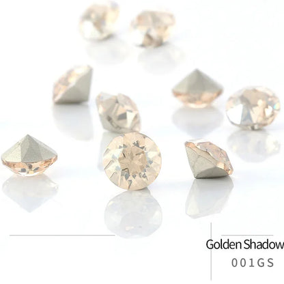 50pcs Crystal Stones Round Shape DIY Accessories Pointback Glass Strass 4mm Small Size Glue On Nails Rhinestones Crystal Rivoli
