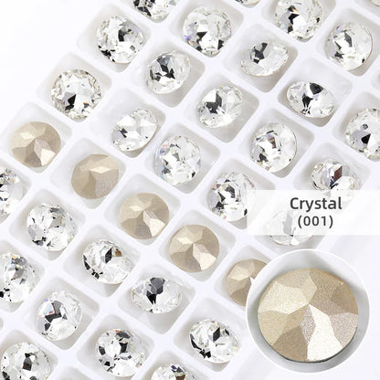 8mm Round Rhinestones Pointback Crystal Strass Garments Decoration DIY Rhinestones Glue On Bags Wedding Dress Decoration Stones