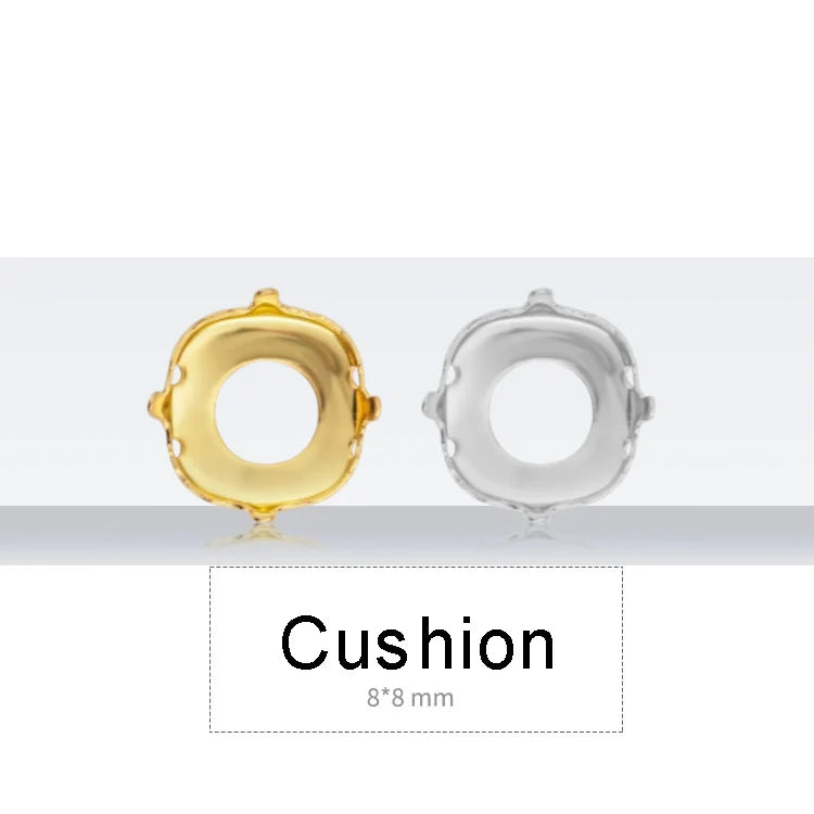 Drop Copper K9 Empty Claw Settings for Fancy Stones Golden Round Rhinestones Claw Silver Gold Firmly Set Rhinestones Base Claw