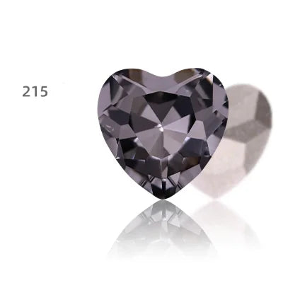 Heart Rhinestones Crystals Handcrafts DIY Rhinestones For Clothes Bags Glue On Nails Glass Strass Crystals 27mm crystal beads