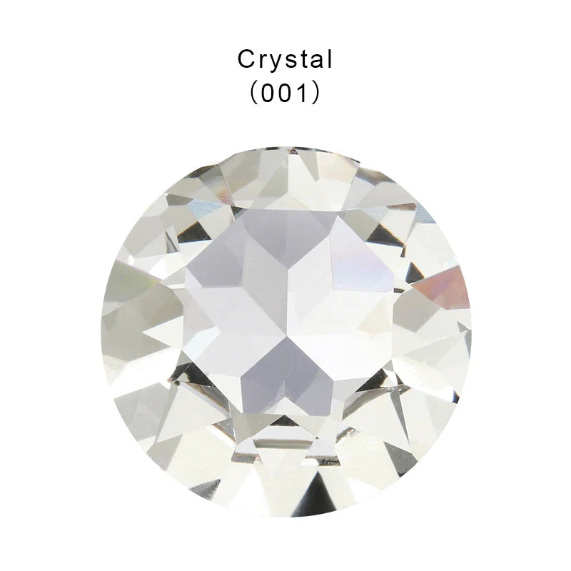 27mm Gem Flower Rhinestones New Arrival Glue On Stones Pointback Clothes Wedding Dress Decoration Crystals Round Strass