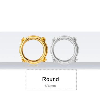 Drop Copper K9 Empty Claw Settings for Fancy Stones Golden Round Rhinestones Claw Silver Gold Firmly Set Rhinestones Base Claw