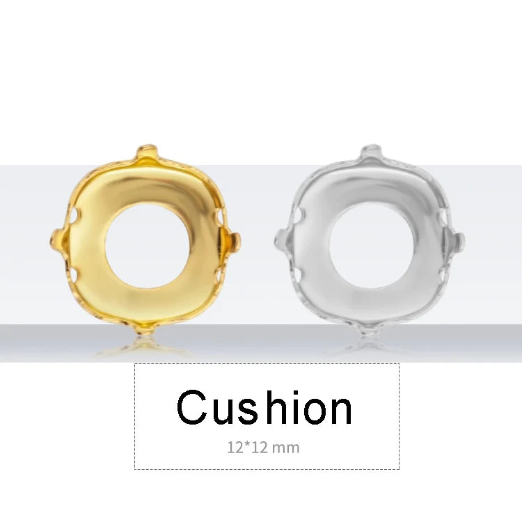 Drop Copper K9 Empty Claw Settings for Fancy Stones Golden Round Rhinestones Claw Silver Gold Firmly Set Rhinestones Base Claw
