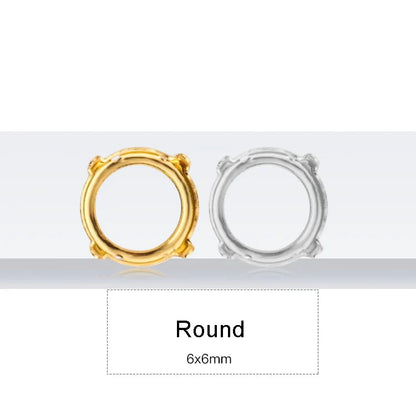 Drop Copper K9 Empty Claw Settings for Fancy Stones Golden Round Rhinestones Claw Silver Gold Firmly Set Rhinestones Base Claw